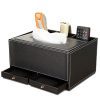 KINGFOM Creative Tissue Box Holder with 3 Compartments Holder