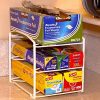 Simple Houseware Kitchen Wrap Organizer Rack, White