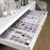 4 in 1 Stackable Velvet Jewelry Trays Drawer Oganizer Watch Rings