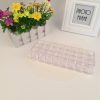 24 grid rectangle large acrylic shelf storage box makeup organizer desk