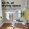 Foldable Clothes Drying Rack – Adjustable, Collapsible Design with 43 Ft. Drying Space 🧺✨