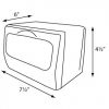 Palmer Fixture ND0055-13 Table Top Mini Fold Napkin Dispenser