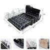 Professional Dish Drying Rack - Large Capacity Kitchen Organizer with Antimicrobial Drain Board