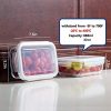 8 Pack Glass Food Storage Containers, Bayco Glass Meal Prep Containers