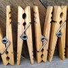 20 Hardwood Clothespins with Stainless Steel Springs - Made in The USA