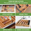 ✔ Premium, Extra Deep, Non-slip, Large Silverware Organizer| Expandable
