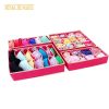 JXSLTC 4pc home Underwear Organizer storage box Foldable Drawer Closet Separator Container bra necktie socks storage organizador