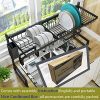 Dish Drying Rack Over Sink, Drainer Shelf for Kitchen Supplies Storage Counter