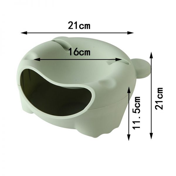 Food Snack Storage Boxes Office Desktop Double-layer Round Fruit Seeds