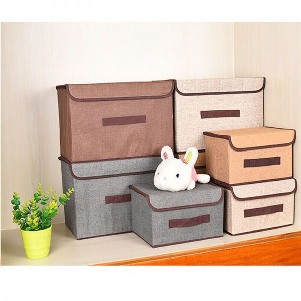 2pcs Waterproof Clothes Organizer Storage Box - Portable Household Solution for Underwear, Bras, Makeup, and More!