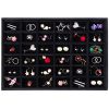 Valdler Velvet Stackable 36 Grid Jewelry Tray Showcase Display Organizer