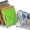 2 Pack - SimpleHouseware Kitchen Cabinet Pantry and Bakeware Organizer