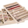 Stackable Jewelry Tray Showcase Display Organizer, Set of 3