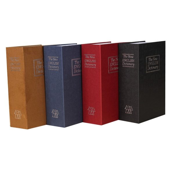 4 Colors Dictionary Book Secret Hidden Security Safe Lock Cash Money Jewellery