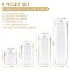 BAYKA Food Storage Containers with Lids, 6 Pieces Set Airtight Food Containers