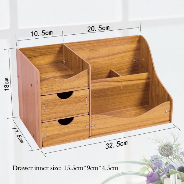 Wooden Makeup Organizer and Jewelry Storage Box - DIY Assembly for Stylish Home Storage