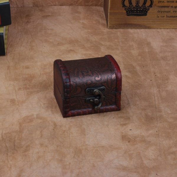 2pcs/Lot Antique Wooden Box Jewelry Box Ornaments Sundries Storage Boxes