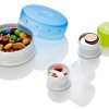 3-Pack Small Containers: Effortless One-Handed Access for Travel Essentials!