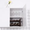 SONGMICS Bamboo Wine Display Rack, 2-Tier 12-Bottle Storage Shelf