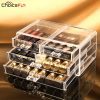 CHOICE FUN Simple 3 Drawers Women Transparent Storage Box Acrylic Make Up