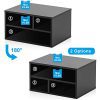 FITUEYES Wood Printer Stands with Storage，Workspace Desk Organizers