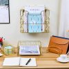 5-in-1 Rose Gold Desk Organizer Set - Chic Desktop Storage Solution