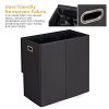 MaidMAX Double Laundry Hamper with Magnetic Lid, 2 Removable Liners