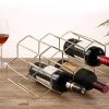 Buruis 7 Bottles Metal Wine Rack, Countertop Free-stand Wine Storage Holder