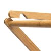 Efficient Bamboo Clothes Drying Rack with Angled Feet for Compact Drying Bliss