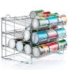Sagler Chrome Stackable Can Organizer, Can Rack Holds up to 36 Cans