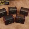 2pcs/Lot Antique Wooden Box Jewelry Box Ornaments Sundries Storage Boxes