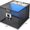 Neat Life Mesh Office File Organizer Storage Box with Side Hanging Rails – Black