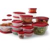 Rubbermaid Easy Find Lids Food Storage Containers, Racer Red