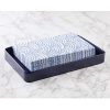 mDesign Modern Decorative Metal Guest Hand Towel Storage Tray Dispenser