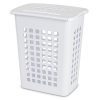 Sterilite 12238004 Rectangular LiftTop Laundry Hamper, White, 4-Pack