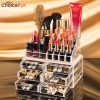 CHOICEFUN Transparent Plastic Home Drawer Desk Desktop Storage Box