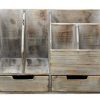 Vintage Rustic Wooden Office Desk Organizer & Book Shelf for Desktop