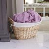 Household Essentials ML-5569 Willow Wicker Laundry Basket with Handles