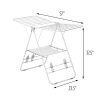 Honey-Can-Do Heavy Duty Gullwing Drying Rack, White Metal