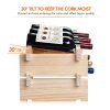 DEFWAY Wood Home Wine Rack – Stackable Storage Wine Holder 6 Bottle