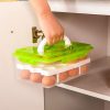 Kitchen Egg Storage Box 24 Grid Egg Box Food Container Organizer Boxes