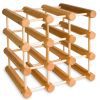 J.K. Adams Ash Wood 12-Bottle Wine Rack, Natural