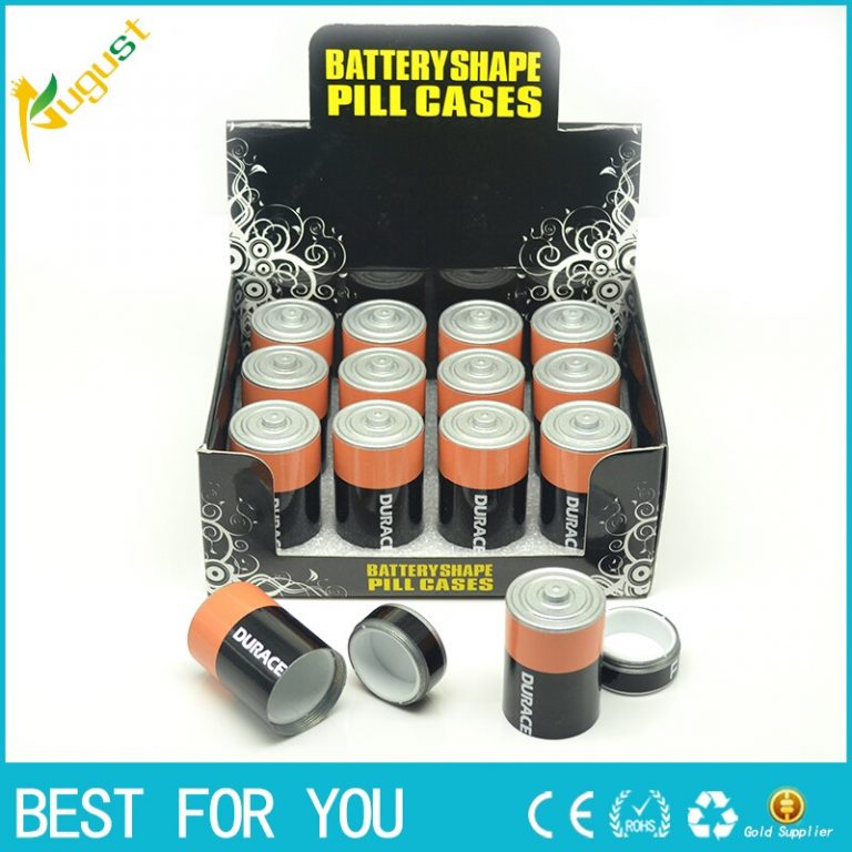 1PC Diversion Safe Stash Pill Box Battery Secret Hidden Money Coins Container Case as gift for men storage box