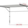 Royal 7 Clothes Drying Rack Stainless Steel Wall Mounted Adjustable Folding