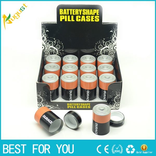 1PC Diversion Safe Stash Pill Box Battery Secret Hidden Money Coins Container
