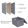 ATBAY File Storage Box with lids Large Capacity Office File Organizer