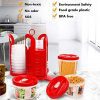 Fun Life 25-Piece Food Storage Containers BPA Free Leakproof Durable