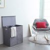 SUPERJARE Double Laundry Hamper/Sorter with Removable Liners