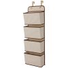 Delta Children 4 Pocket Over The Door Hanging Organizer, Beige