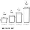 Shazo Airtight Container Set for Food Storage - 12 Piece Set + 18 Labels & Marker